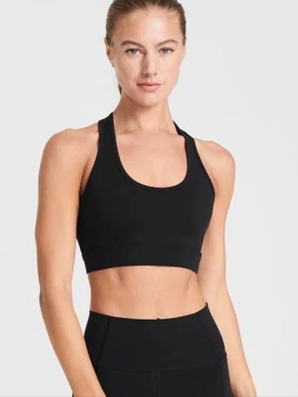 Definite Articles Riverline Racerback Bra - Black